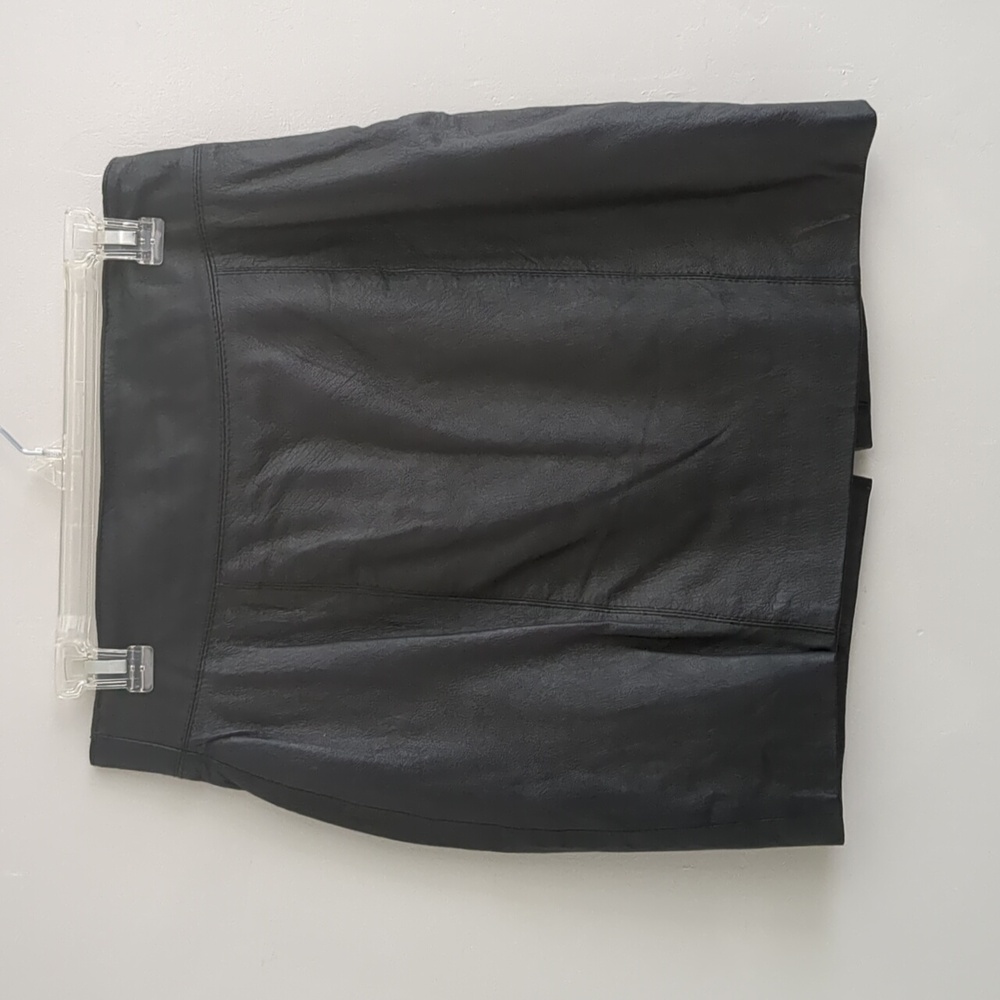 Marcos Genuine Mini Leather Skirt